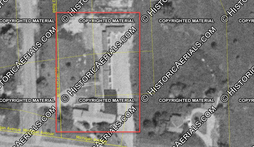 Sharr Motel - 1957 Aerial (newer photo)